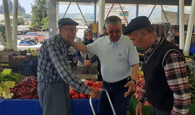 Başkan Topaloğlu, Kuzdere pazarında