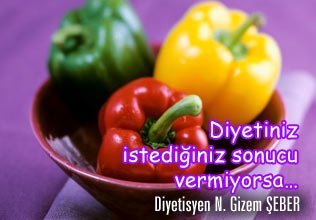 Diyetiniz istediğiniz sonucu vermiyorsa
