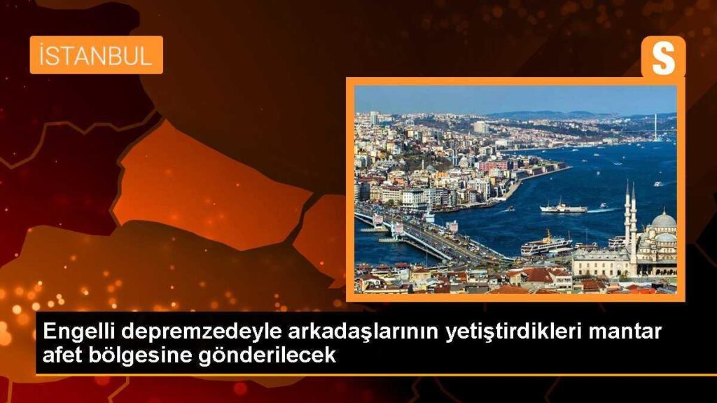 Engelli depremzedeyle arkadaşlarının yetiştirdikleri mantar afet bölgesine gönderilecek