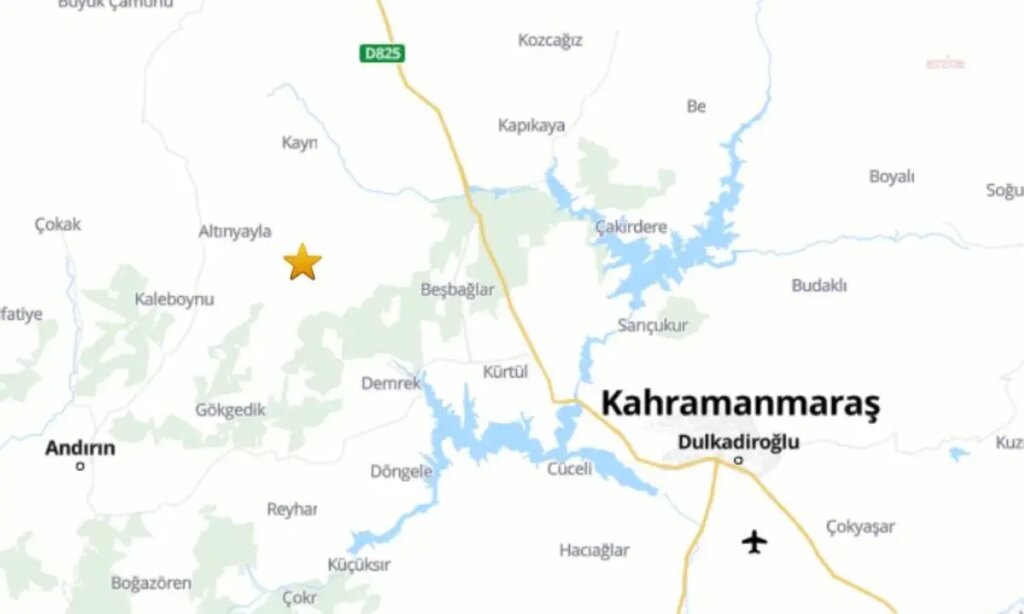 Kahramanmaraş Onikişubat’ta 4.4 Büyüklüğünde Deprem Oldu