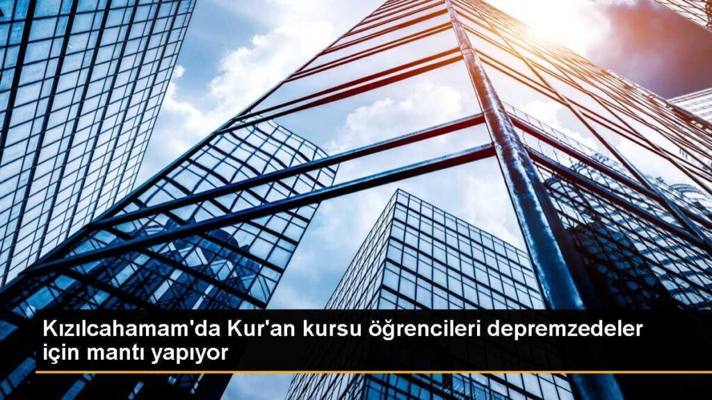 Kızılcahamam’da Kur’an kursu öğrencileri depremzedeler için mantı yapıyor