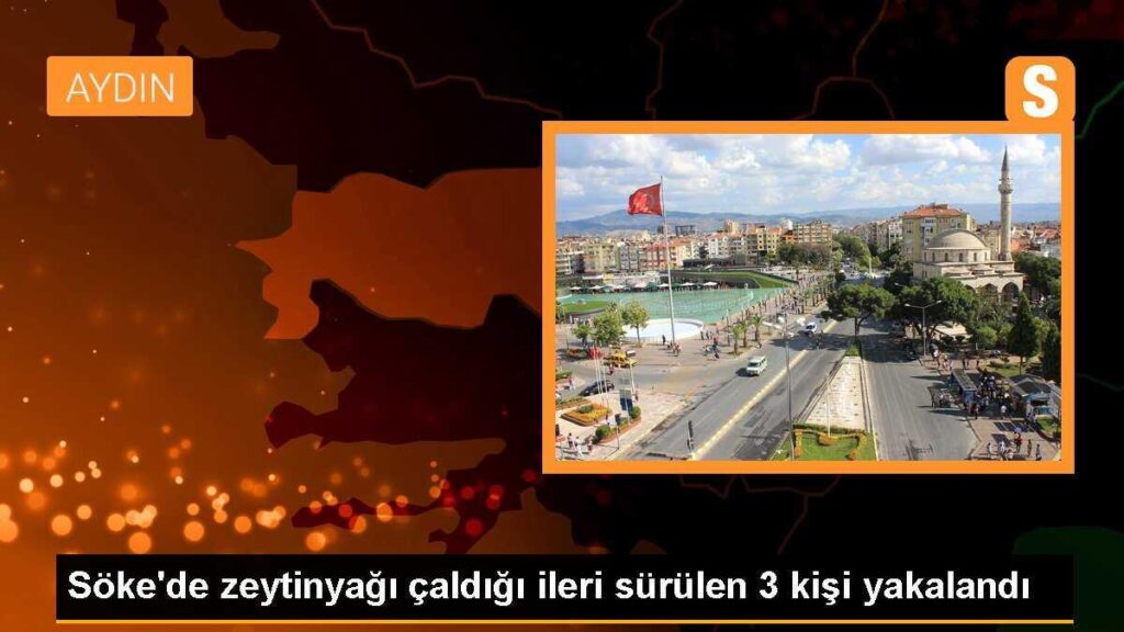 Söke’de zeytinyağı çaldığı ileri sürülen 3 kişi yakalandı