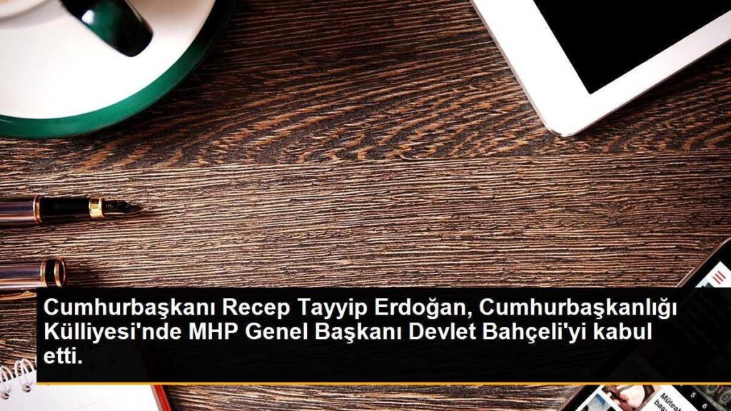 Cumhurbaşkanı Recep Tayyip Erdoğan, Cumhurbaşkanlığı Külliyesi’nde MHP Genel Başkanı Devlet Bahçeli’yi kabul etti.