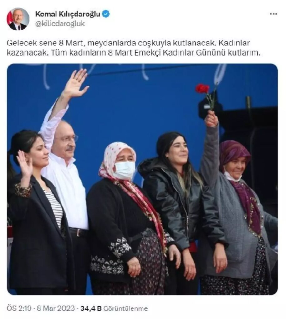 Kılıçdaroğlu, 8 Mart Dünya Kadınlar Günü’nü kutladı