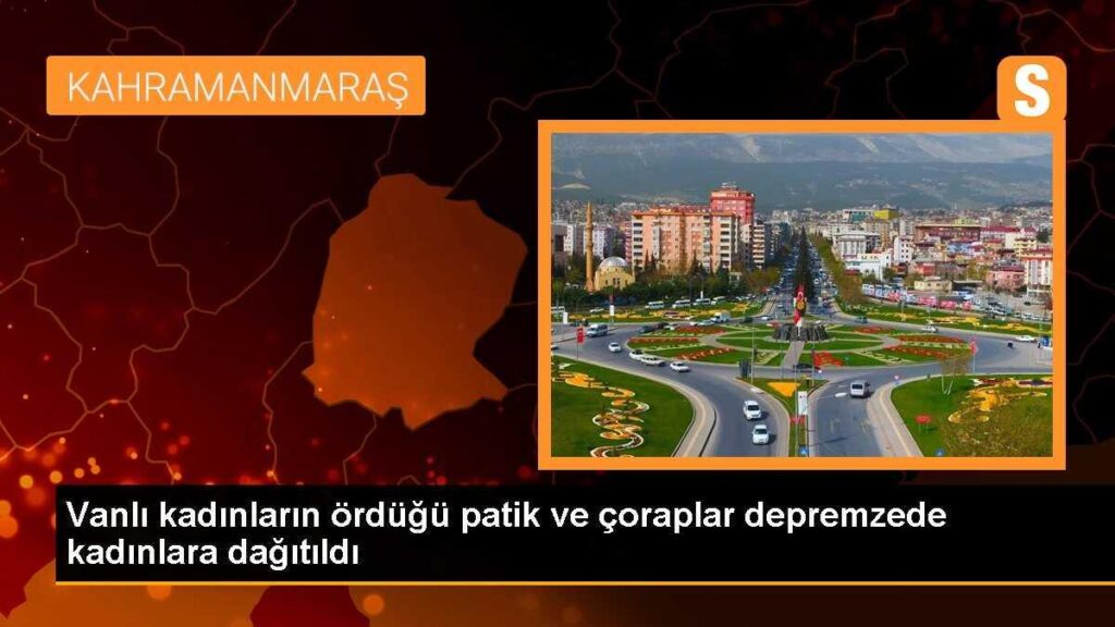 Vanlı kadınların ördüğü patik ve çoraplar depremzede kadınlara dağıtıldı