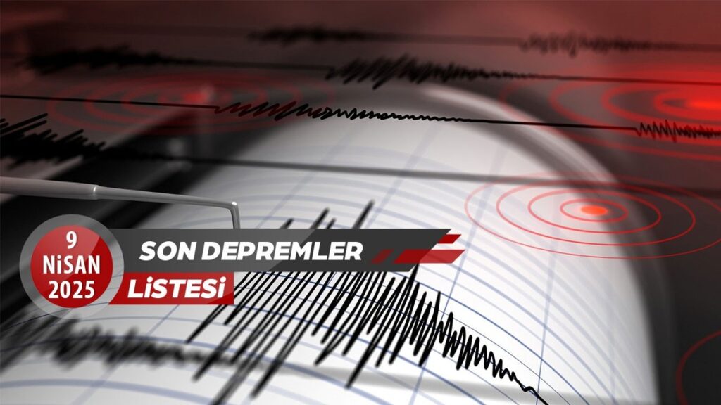 Deprem mi oldu son dakika! Nerede, kaç şiddetinde? 9 Nisan AFAD, Kandilli son depremler